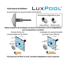 Kit Iluminação Azul Para Piscina 48m² Tholz Luxpool