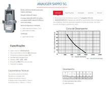 Bomba Submersa Vibratória Anauger Sappo 5G 320W 220V Mono