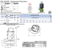 Bomba Trituradora Famac FBS JAC-50 2,0CV 220V Trifásica