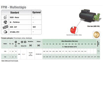 Bomba Multiestágio Famac FPM 2,0CV 4V Trifásica