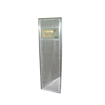 Porta Em Aço inox Sodramar Em Aço inox 0,57x 1,90 estrutura alumínio e chapa inox c/ batente