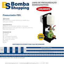 Pressurizador Pressostato Profit PBS 0,75CV 220V Mono Até 3 banheiros