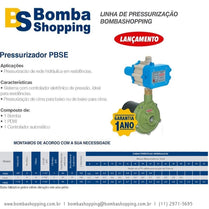 Pressurizador Pressostato Profit PBSE 0,75CV 220V Mono Até 3 banheiros