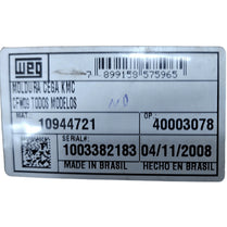 Moldura Cega WEG KMC CFW-09 COD. 10944721