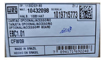 Cartão Opcional WEG Acessório Weg EBC 1.01 CFW-09 Cod. 10432098