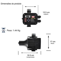 Controlador Eletrônico Thebe Até 3,0CV 220V Monofásico