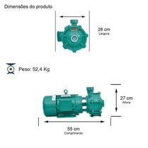 Bomba Multiestágio Thebe P-15/2 N 5,0CV 4V Tri