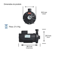 Bomba Thebe TH-16 P 2,0CV 110/220V Monofásica