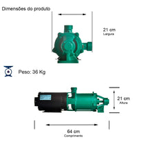 Bomba Multiestágio Thebe P-11/5 3,0CV 220/380V Trifásica