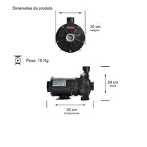 Bomba Thebe TH-16 P 0,75CV 220/380V Trifásica