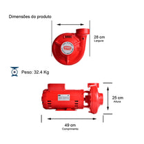 Bomba Incêndio Thebe THSI-18 3,0CV 220/440V Monofásica